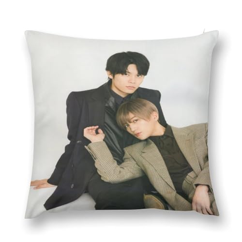 美しい彼エターナル八木勇征萩原利久流行両面印刷枕カバー腰部枕カバー室内ソファー四季通用抗菌防臭肌触り柔らかく快適誕生日クリスマスプレゼント枕カバー抱き枕カバー12 "x12 "