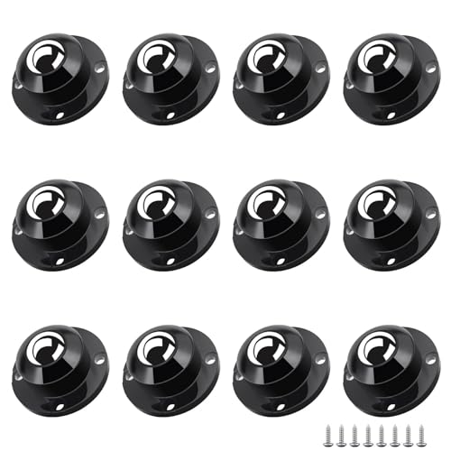 TRVL FIELDER Self Adhesive Furniture Wheels 1 Inch Low Profile Caster 16Pcs