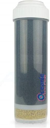 Premier KDF 55 + Cartucho de filtro de carbono de cáscara de coco | Reduce metales pesados y cloro | Cartucho de tamaño estándar de 2.5 x 10 pulgadas