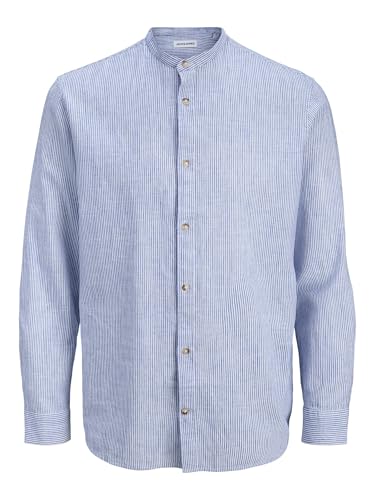 Jjesummer Linen Blend Band Shirt L/S Sn – Ansicht 1
