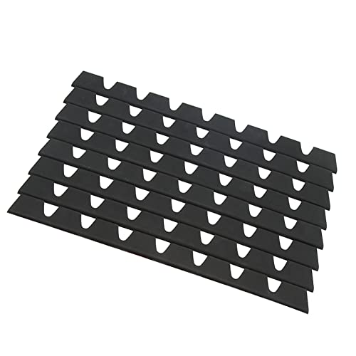 Sliplo Car Exterior 8Pcs Front Bumper Scrape Guard Set Rubber Black Universal Bumper Anti Scratch Protector