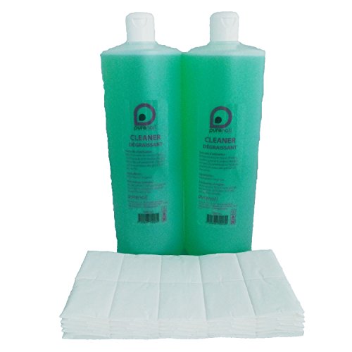 2 Cleaner Dégraissant 2X1L + 100 carrés de cellulose OFFERT. Pour Gel UV et Faux Ongles
