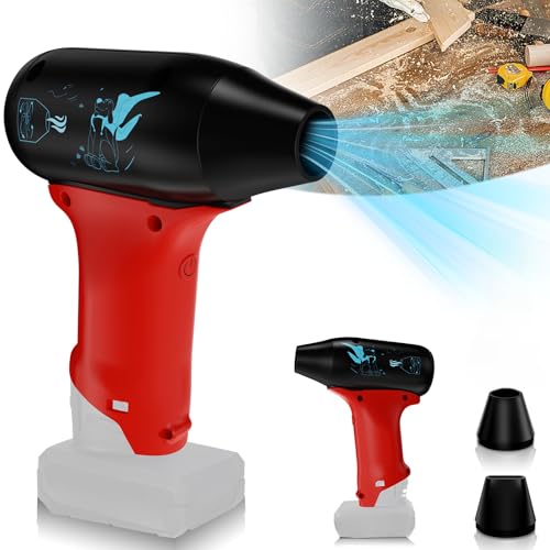 Laimiao Mini Jet Dry Blower Fan for Milwaukee M12 12V Battery 130000 RPM 3 Adjustable Wind Speeds Rechargeable Cordless Jet Fan Blower for Drying Cleaning (Battery not Included)