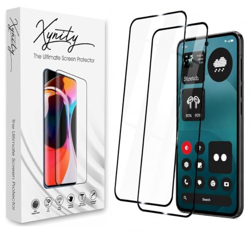Image of Xynity Ultra Tempered Glass for Nothing Phone 4a / 4a Pro (Pack of 2) - Edge to Edge Full Screen Coverage with Easy Installation Kit