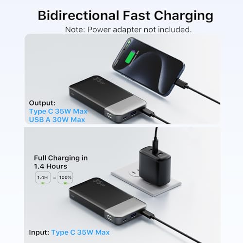 NOBIS Power Bank 35W 10000mAh Cargador Portátil miniatura 3