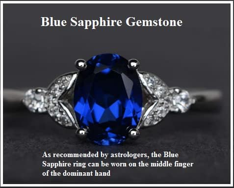 Saphir bleu Neelam 9,25 Ratti véritable de qualité gemme - 4