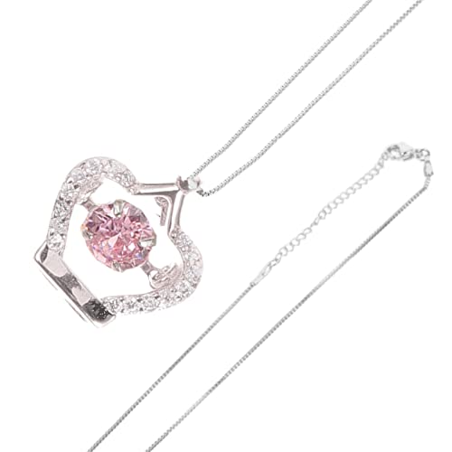 Collier couronne cœur en diamant avec sa chaîne perlée robuste pour femme exigeante