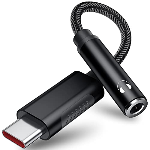 TITACUTE USB Type C to 3.5mm Audio Jack Headphone Adapter for Samsung S22 S21 S20 FE Galaxy Z Flip 3 Fold Note 20 Stereo Dongle USBC Aux Cable Cord for iPad Mini Air Pro OnePlus 9 8T Google Pixel 6 5