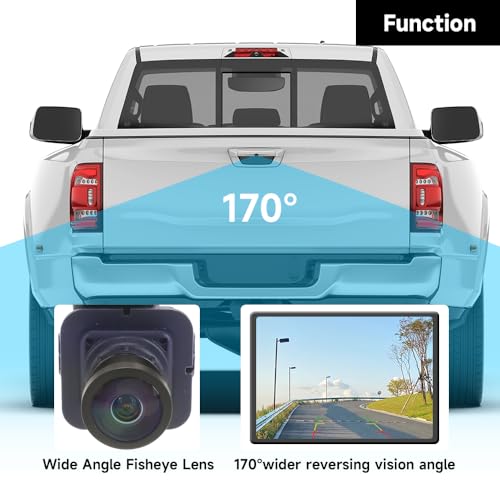 Image of Rear View Back Up Wide Angle Camera Park Assist Reverse Camera - Compatible for Ford Edge 4 Cyl 2.0L DOHC, 4 Cyl 2.0L Duratorq-TDCi 2015-2018 - Replace Part F2GZ19G490A