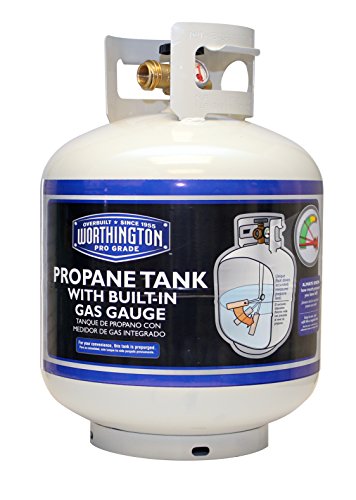 Worthington 336483 20-Pound Steel Propane Tank with Bulletin Gas Gauge