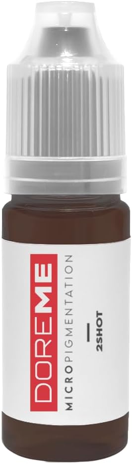 The Elixir Beauty Doreme Professional Makeup Tattoo Ink Pigment 10ml/Bottle, Medium Viscosity, Passed SGS DermaTest, Permanent Body Makeup Ink Tattoo Machine, CLINICALLY Tested, Oak Brown