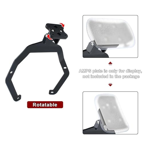 Support navigation GPS moto NC750X finition noire sobre et robuste - 2
