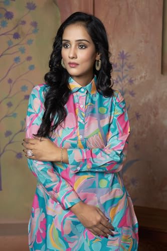Greciilooks Co Ord Set For Women Stylish | Kurta Set For Women | Kurta Set | Ethnic Co Ord Set For Women | Full Sleeve Co-Ord Set (In, Alpha, 2Xl, Regular, Multicolor)