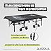 JOOLA Outdoor Ping Pong Table Cover Fits Both Folding Tables & Flat Tables -Heavy Duty Waterproof Cover with PVC Coating- Dual Function, Fits 9x5 Tables in Upright or Down Positions, Indoor & Outside