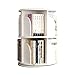 Scaffale in Legno, Scaffale per Libri 2/3 Strati Libreria Girevole Girevole, Scaffale ad Angolo per Bambini Autoportante con 360, Organizer per Scaffali per Uso Domestico per Ufficio (Color : White,