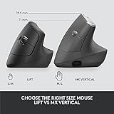 Logitech Lift for Business, Vertical Ergonomic Mouse, Wireless, Bluetooth or Secured Logi Bolt USB, Quiet clicks, Globally Certified, Windows/Mac/Chrome/Linux - Graphite, Small - Image 8
