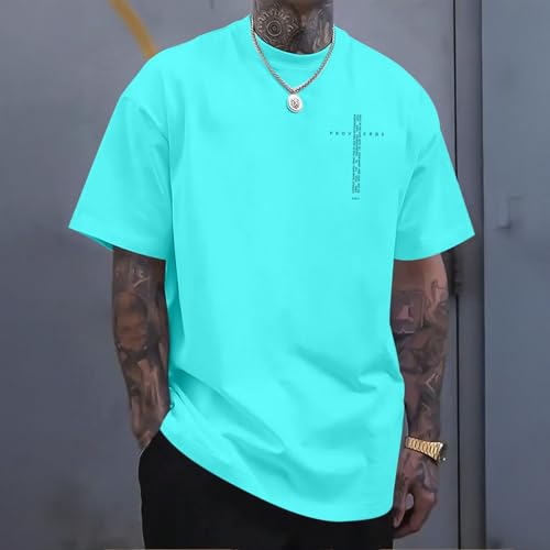 Image of Christian Shirts for Men Vintage Religious Cross Bible Verse T-Shirt Jesus Faith Tshirt Inspirational Graphic Tees