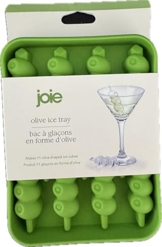 Molde de silicona para 11 cubos de hielo en forma de oliva miniatura 1