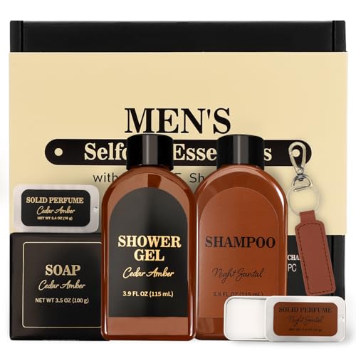 Self Care Gift Set for Men, Bath and Body Spa Gift Baskets for Me...