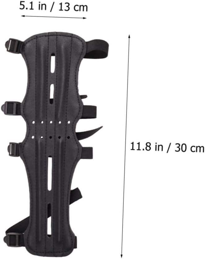 Mikinona Protective Archery Arm Guard with Elastic Strap Ergonomic Forearm and Bicep Protector for Outdoor Bow and Arrow Shooting Fit for Hunting and Practice