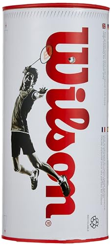 Foto von Wilson Unisex – Erwachsene Championship 3 stk. Wh 77 Badminton Shuttles, Weiß, Einheitsgröße EU