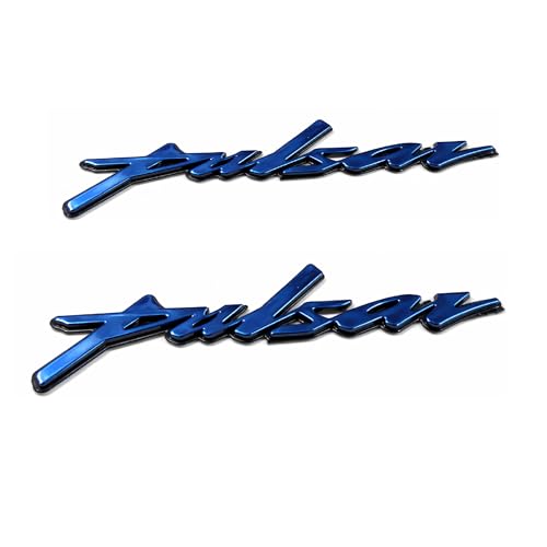 Image of RJVON - Pulsar Bike Emblem Decal Sticker 3D Badge Tank Logo Pulsar Sticker(Set of 2) (Blue)