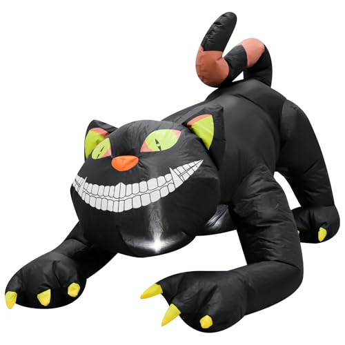4FT Black Cat Halloween Inflatable Decoration Halloween with LED Lights - image 8