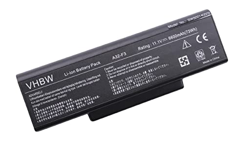 vhbw batteria compatibile con MSI Megabook M677, M670, M1034, M660, M662, M675, M673, M655 notebook (6600mAh, 11,1V, Li-Ion)