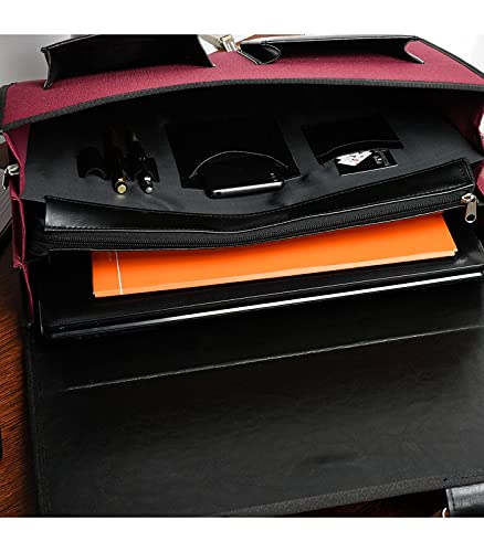 Serviette Codura et éco-cuir rembourrée grand cartable ordinateur 15,6