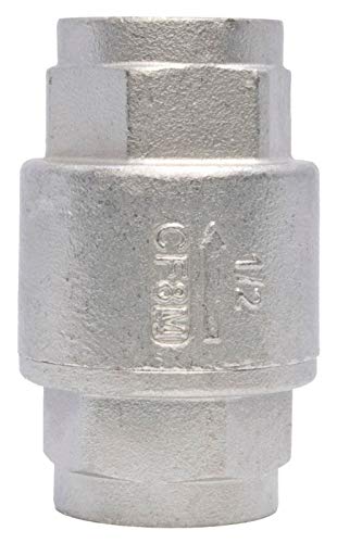 Durachoice Stainless Steel 316 In-Line Spring Check Valve - 150 Lb Class #TOP4