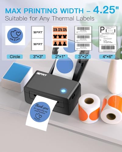 Image of iDPRT Thermal Printer 4x6 Inch Label, Desktop Barcode Label Printer for USB, Support Windows /Mac /iOS /Android, SP410 Thermal Printer for Small Business and Shipping Package