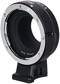 Commlite cm-EF-EOS M Auto-Focus Lens Mount Adapter for EF/EF-S Lens to Canon EOS M (EF-M Mount) Mirrorless Camera Lens Converter Ring for Canon EOS M1 M2 M3 M5 M6 M10 M50 M100