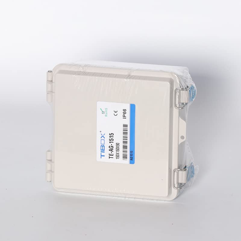 Miniatura 3 de Caja de conexiones de plástico de la caja de conexiones electrónica de la serie TE, Gery, 5.9"x 5.9"x 3.5"(150x150x90mm)