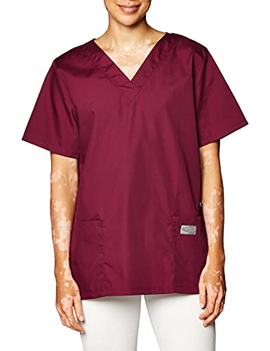 Landau Scrub Zone Relaxed Fit 2-Pocket V-Neck Scrub Top for Women 70221