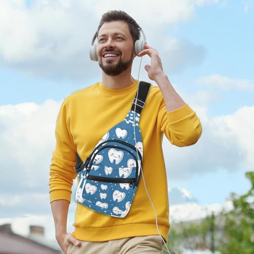 Mochila bandolera con dientes cruzados ideal para tus rutas de senderismo y viajes cortos 6