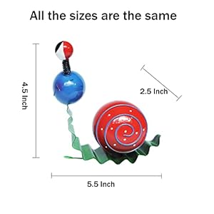 Metal Yard Art Cute Snails Garden Decor for Outside Lawn Ornaments Patio Outdoor Decorations - Set of 4(Yellow,Orange,Green,Red) Metal Yard Art Cute Snails Garden Decor for Outside Lawn Ornaments Patio Outdoor Decorations Set of 4YellowOrangeGreenRed