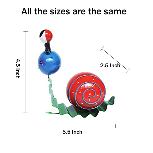 Metal-Yard-Art-Cute-Snails-Garden-Decor-for-Outside-Lawn-Ornaments-Patio-Outdoor-Decorations-Set-of-4YellowOrangeGreenRed Metal Yard Art Cute Snails Garden Decor for Outside Lawn Ornaments Patio Outdoor Decorations Set of 4YellowOrangeGreenRed