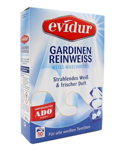 EVIDUR DETERSIVO in Polvere per Tende Bianche E Biancheria 600 GR