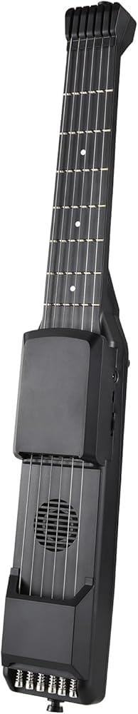 7 tasti chitarra elettrica intelligente silenziosa pratica accordatore digitale metronomo funzione tasca portatile folk chitarra multifunzionale con capotasto digitale per principianti via,N