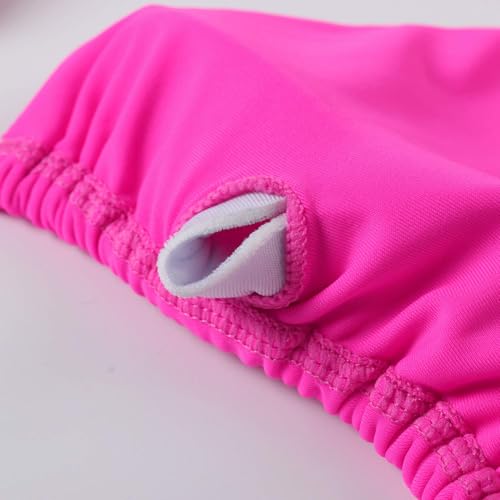 MOSHENGQI Women Sexy Brazilian Bikini 2 Piece Spaghetti Strap Top Thong Swimsuit Bathing Suit(S,0Hot Pink-Rose)
