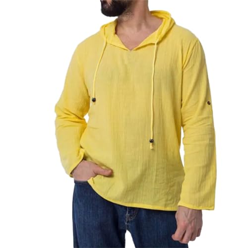Chemise d'été pour homme en coton lin idéale pour vos terrasses