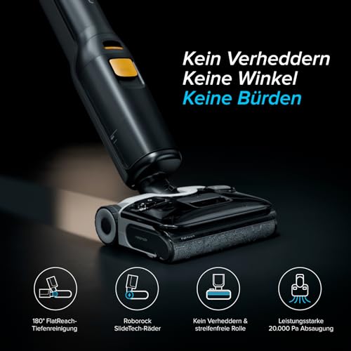 roborock F25 XT Nass Trockensauger, 20.000 Pa, 180° Lie Flat, WLAN – Ansicht 2