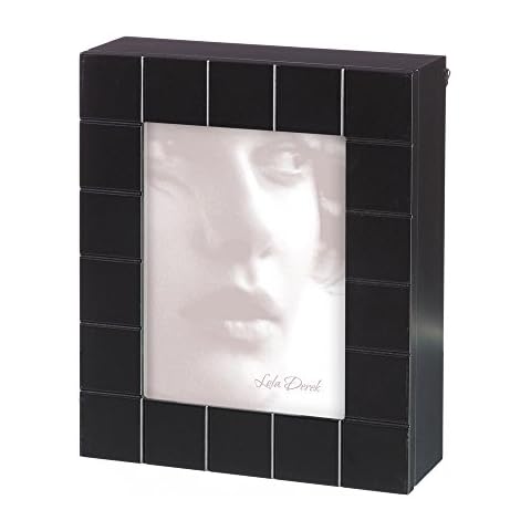 LOLAhome Caja de Llaves Moderna Negra de Madera Factory Cover
