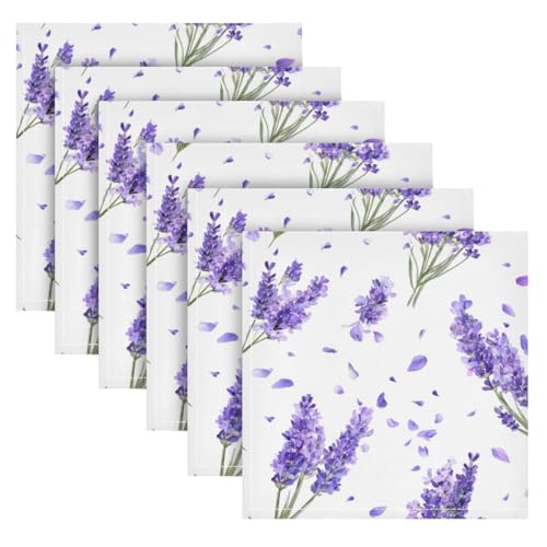 Servilletas de Tela SUABO Lavanda Set x6 miniatura 5