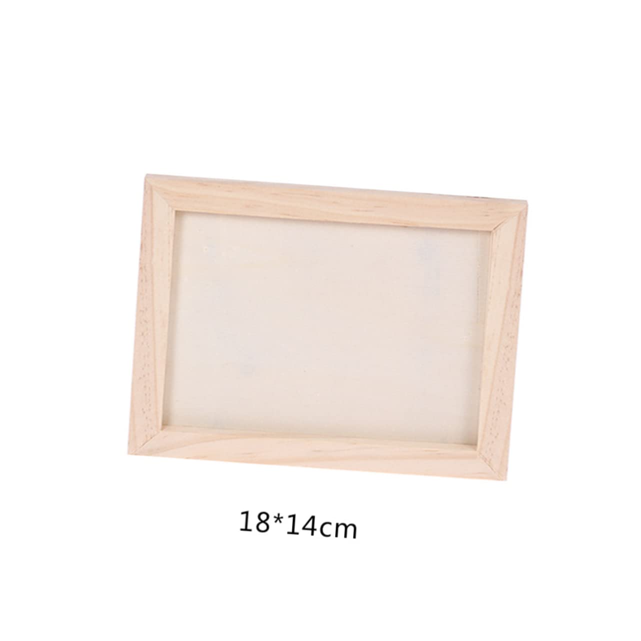 DIYEAH 2pcs Boys and Girls Artwork Display Stands DIY Wooden Picture Frames Blank Background for Art Projects Decor