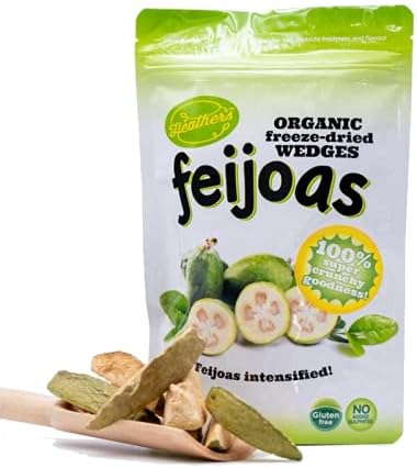 New Zealand Organic Freeze-Dried Feijoa Pineapple Guava Wedges Gluten-Free - | 25g | 0.9oz