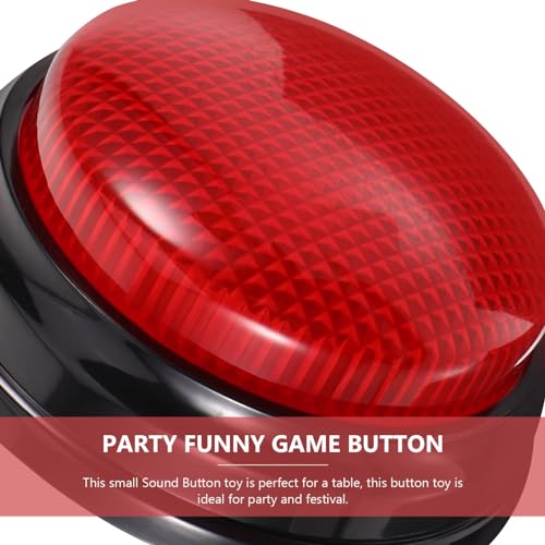 Gadpiparty Sprechender Knopf Aus Kunststoff Rap-Airhorn-Sound-Knopf Hip-Hop-Air-Horn-Trick- Mit Lichteffekt Lustige Krachmacher Rot