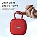 TOZO PE1 Portable Bluetooth Speakers with Adjustable Carabiner, Mini Bluetooth Wireless Shower Speaker with IPX8 Waterproof, 32H Playtime Punchy Bass Audio Speaker for Home, Outdoor and Travel, Red