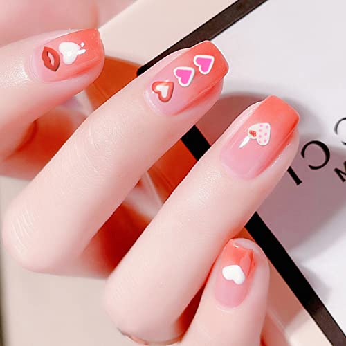 48 Grids Valentine's Day Nail Art Glitters Colorful Heart Shape Nail Art Slices Love Confetti Sequins For Nail Makeup Diy Decoration #TOP3