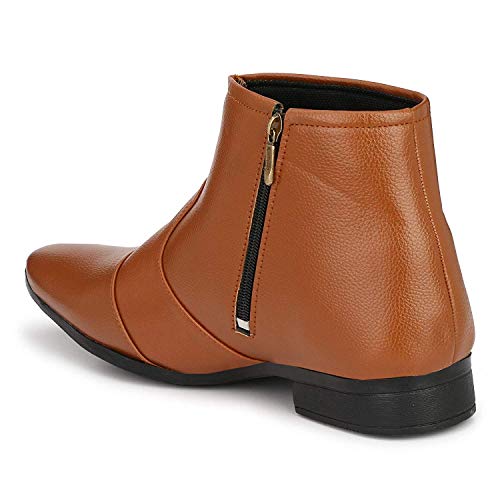 Image of Men's Synthetic Zip Slip on Formal Boot UK